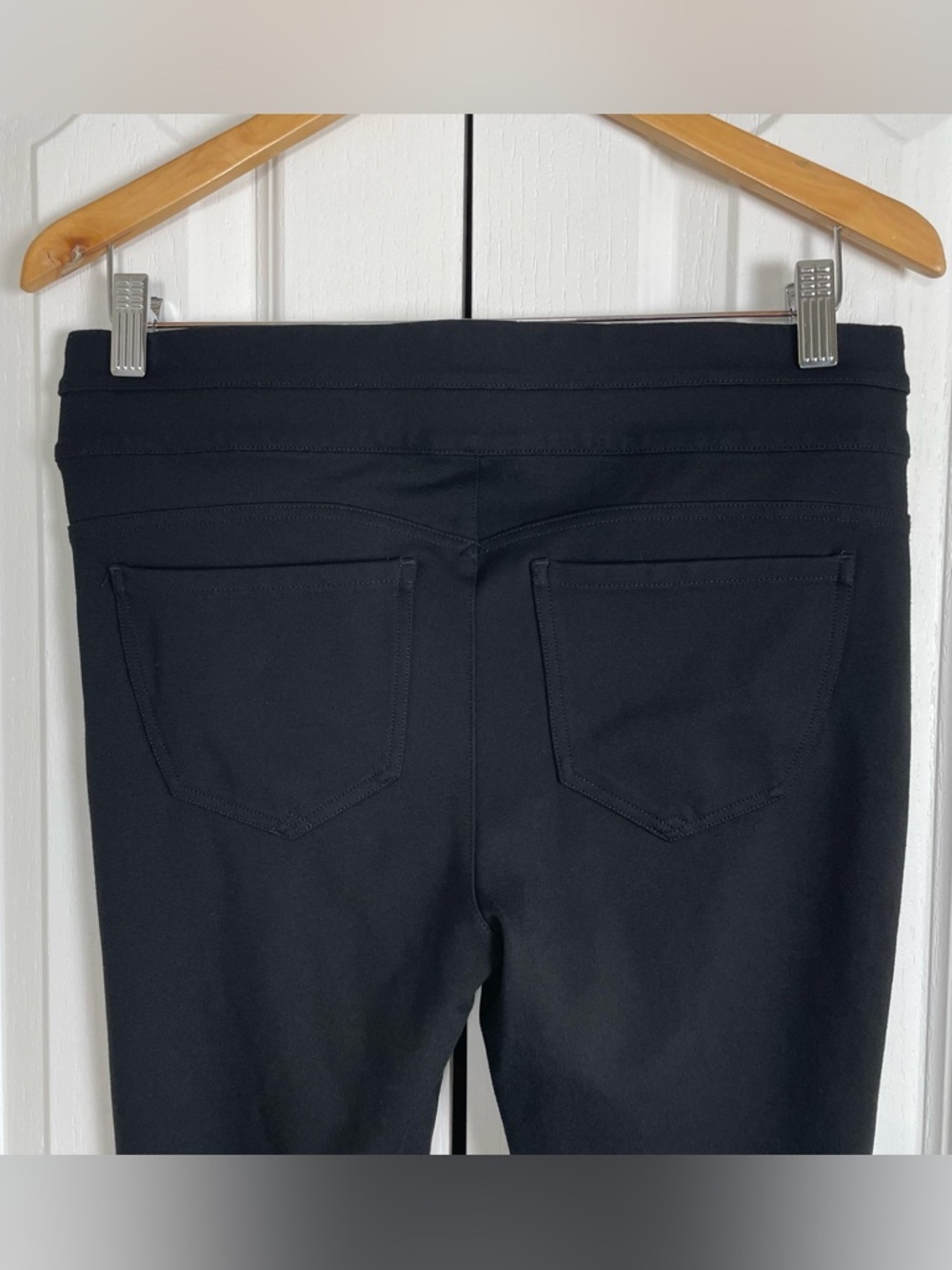 Wit & Wisdom Ab Solution Pull on Ponte Knit Skinny Pants Jeggings Womens L Black - Picture 6 of 15